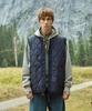Fluke Oversized Quilted Vest Navy Fvt203