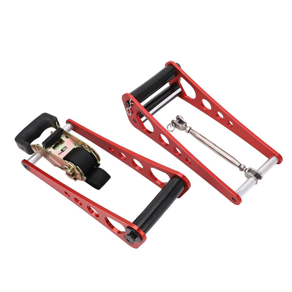 Archery Compound Bow Press Portable Hand Held Bow Accessories for Compound Bow Aluminum Alloy Red