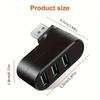 Laptop for PC Hub USB Rotate Splitter Mini Adapter 3 Ports