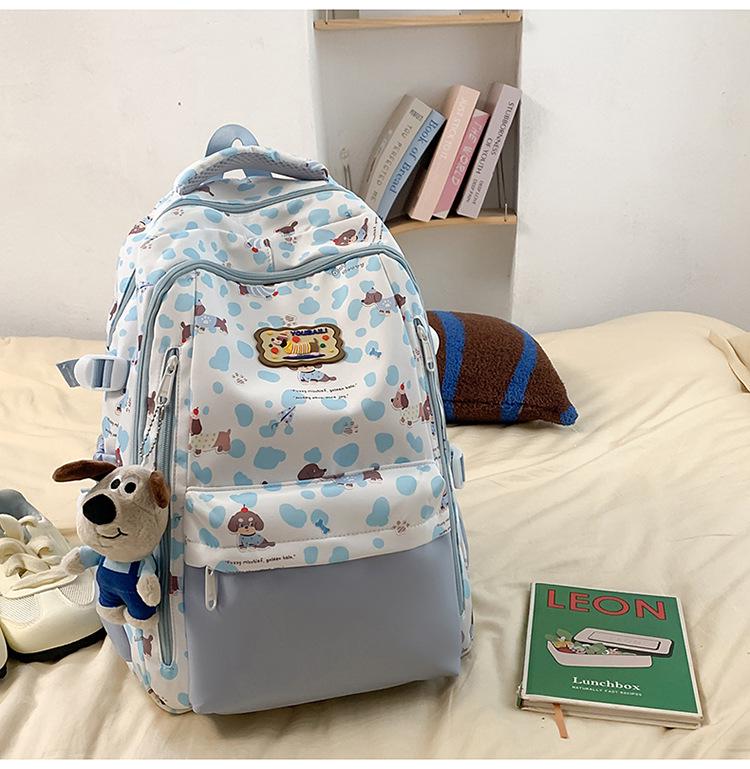 Ultra-light Backpack for Girls: Ideal for Middle & High School Students, Printed Laptop Backpack, Outing Handbag, Shoulder Bag