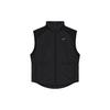 Solid Color Logo Stand Collar Zip Vest Women Vest Black FB7538-010