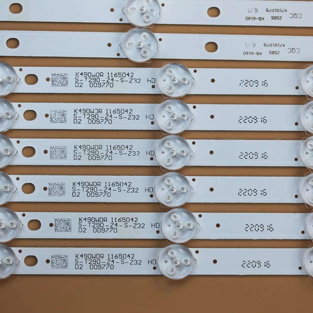 4708-K49WDR-A1213K11 4708-K49WDR-A1212K11 K490WDR A1 LED Backlight Strips for tv 49 49L621U 30888 K490WDR1168041 12pcs/Kit
