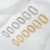 14K Goldplattierte ovale Federsteckschließe für DIY-Schmuck und Taschenketten
