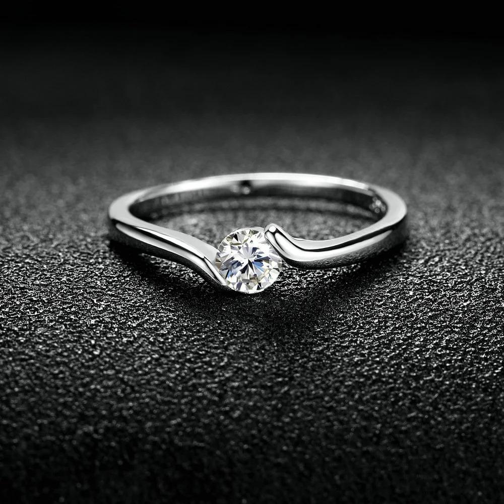 

New Fashion Engagement Rings for Women Cubic Zirconia Crystal Rose Gold Color Women s Finger Ring Wedding Jewelry R198 9