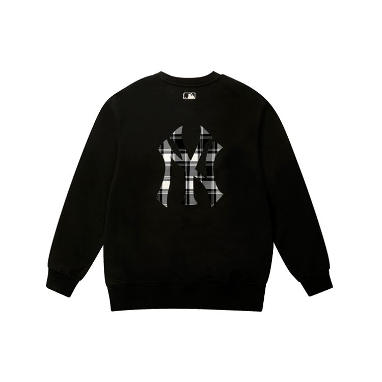 MLB New York Yankees Feuerwerk Langarm Rundhals Sweatshirt Unisex Sweatshirt Schwarz 31MTE1041-50L M black