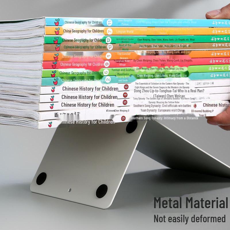 Sturdy Metal Book Stand – Simple, Stable, and Tip-Resistant for Office Storage
