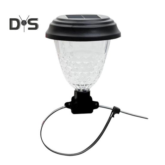 4Pcs Outdoor Decorative Solar Lights Fence Lamps Automatic ON/OFF Waterproof Energy-Efficient Easy To Install Patio Solar Lamps