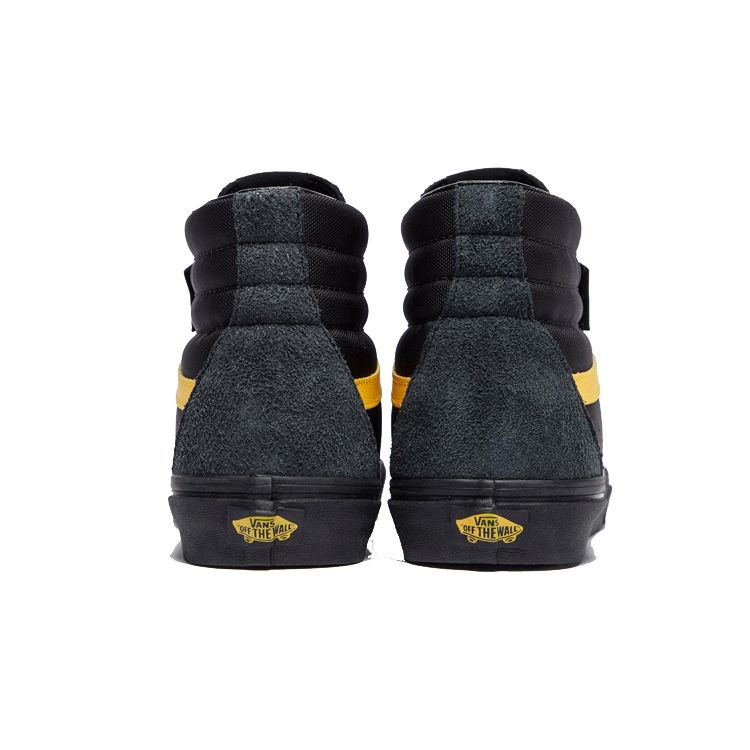 Vans Sk8 Cordura High-Top Skate Shoes Unisex Sneakers Black Yellow VN0A4BV60IV1