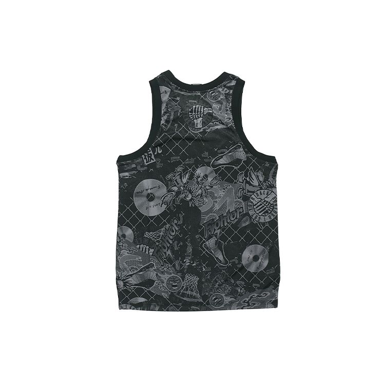 Nike Street Graffiti Basketball Sports Vest Men Tops Black CK1182-010