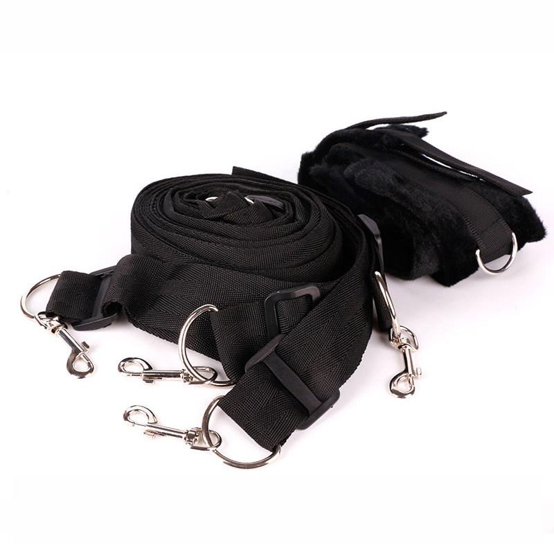 Jucării sexuale pentru femei bărbați BDSM Bondage Set sub pat Cătușe erotice de reținere Manșete pentru glezne Jocuri pentru adulți pentru cupluri