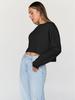 Women's Urban Style Autumn Polyester Pullover: Round Neck, Long Sleeve, Loose Fit