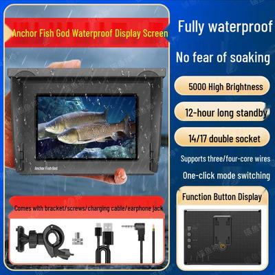 Ultra-Clear Waterproof Fish Finder with Anchor Display and Long Battery Life, One-Key Mode Switching - New Model