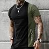 Summer Men's Ethnic Style Digital Printed Pattern Round Neck T-shirt, Casual and Comfortable T-shirt as a Gift, Outdoor Clothing