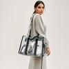 Pvc Transparent Beach Bag With Inner Zipper Pocket For Summer Outings