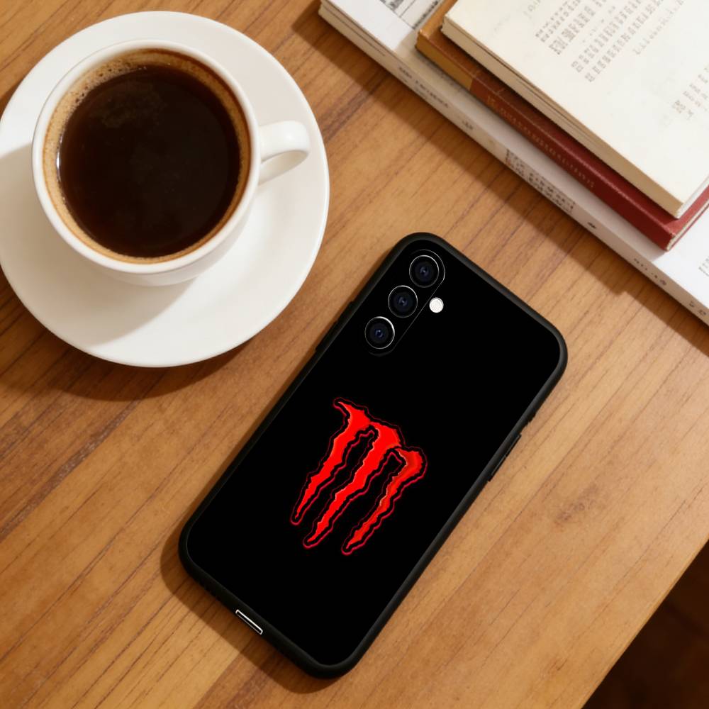 M-MonsterES Diseño de Moda Funda para Teléfono Silicona Suave Negra Para Samsung Galaxy A73,A72,A71,A70,A53,A52,A51