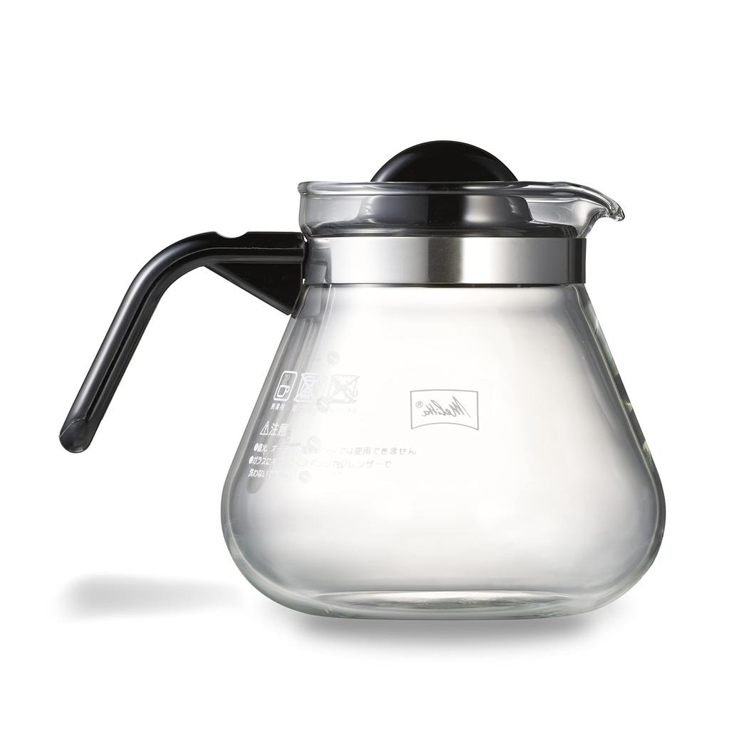 Melitta Coffee Tea Server Glass Tea Strain Included 1L 8 Cups Glass Pot Caferina Series MJ-9303 Clear
