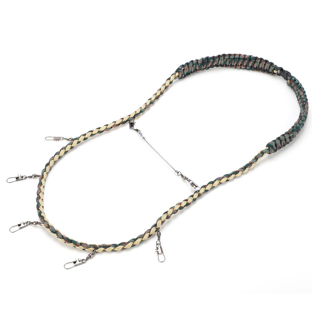 Fliegenfischen Nylon Geflochtenes Schlüsselband Halskette Angelzange Patch Pinzette Vorfachhalter Werkzeuge