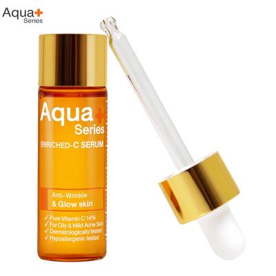 Aqua+ Series Enriched-C Serum, Anti-Wrinkle & Glow Skin, 15 Ml.