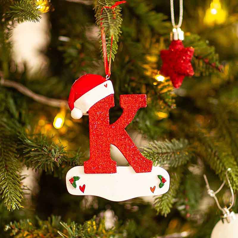 

DIY Christmas Tree Decoration Letter Pendant 26 Letters Home Decorations Holiday Xmas Ornament New Year Nativity Decoration 2025