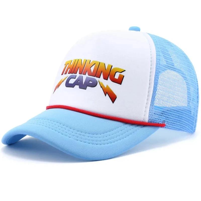 Halloween Sports Retro Stranger Hat Cosplay Dustin Baseball Cap Mesh Thinking Hats Unisex Accessories Adjustable Prop Outdoor