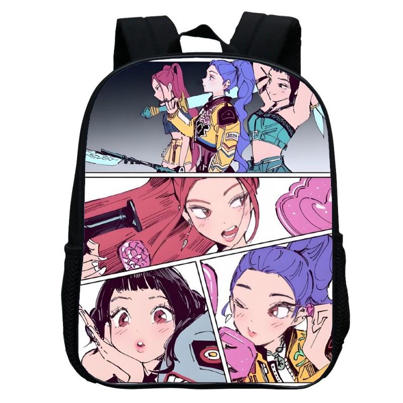 Printed Witch Hunters Huntrix Kpop Kindergarten Bag, Cartoon 12-inch Backpack Lightweight