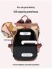 Trendy Women's Anti-Theft Colorblock Backpack - Large Capacity for Travel