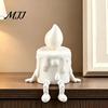 Funny Melting Candle Toy 3D Printing Ornament, Wax Liquid Texture Dripping Sculpture with Lifelike Art Figure Movable Joints, Adjustable