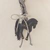 New in Leather Horse Bag Charm Rope Bow Accessories Luxury Keychains Pendant Creative Ornament Gift