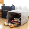 Thick Clothes Storage Crate Foldable Laundry Basket Jute Clothes Storage Basket  Stationery