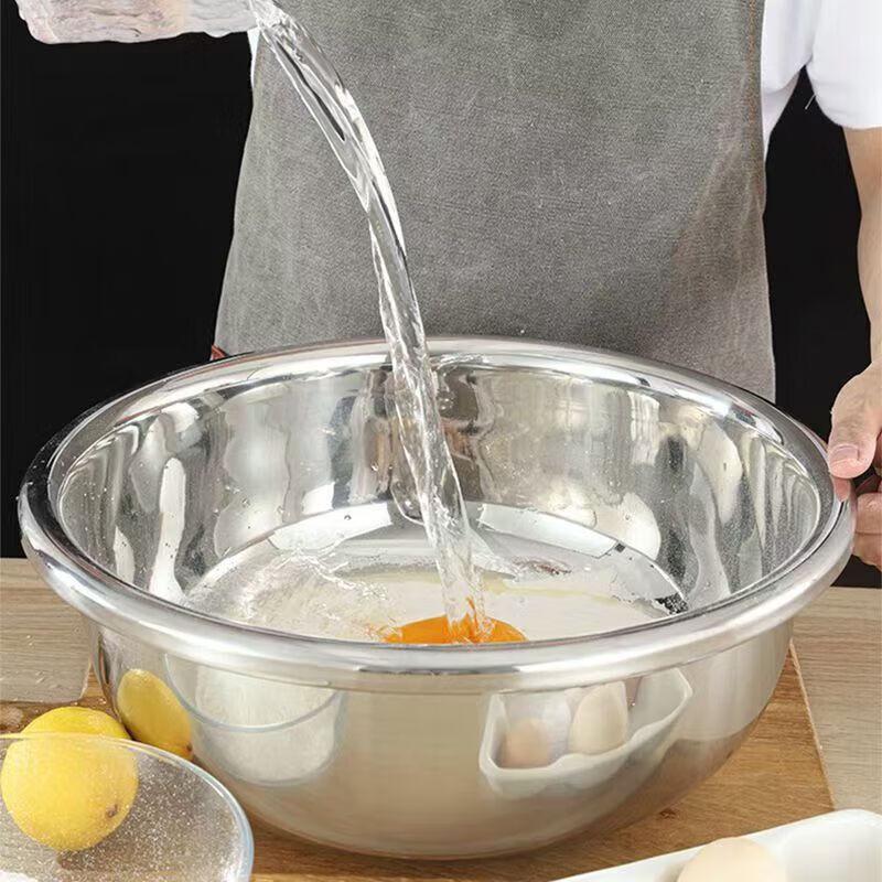 HUIHUADU 20cm Thickened Stainless Steel Mixing Bowl