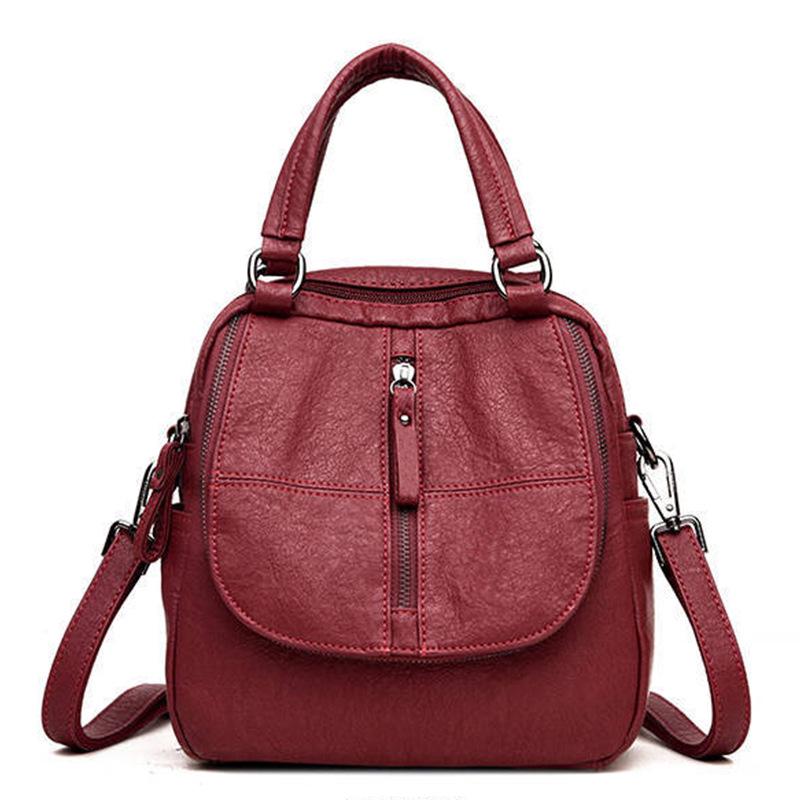 Универсальный женский рюкзак-сумка из мягкой кожи, два способа ношения, 2025 Standard