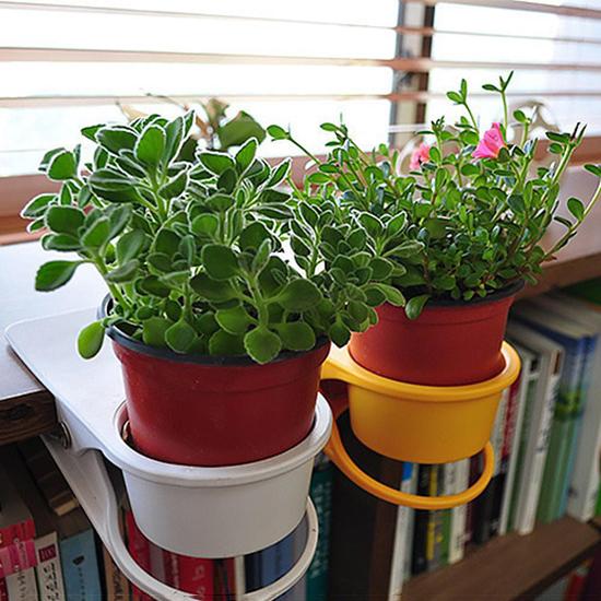 2pcs/set Creative Home Large Desktop Mug Clip Deskside Cup Holder Cup Holder Placeholder Clip