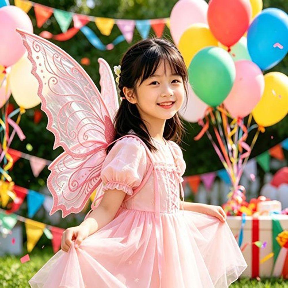 Organza Angel Wings Sparkling Elf Cosplay Wing Cute Fairy Wings Party Props