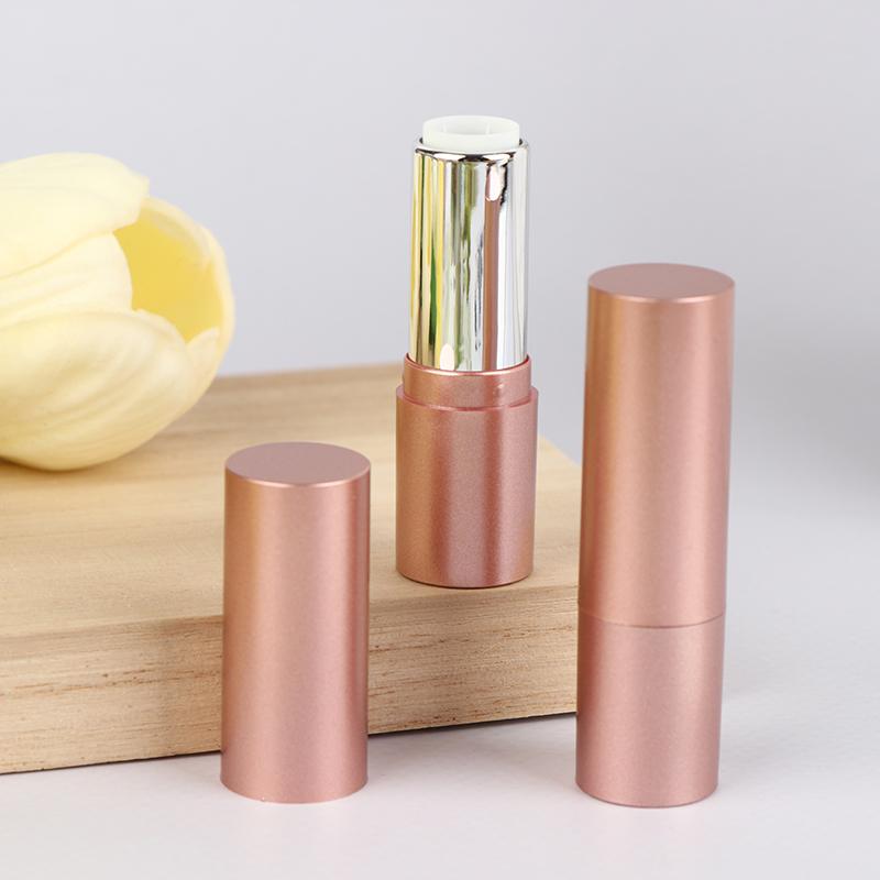 3.5Ml Refillable Lipstick Tube With Cap Matte Rose Lip Balm Container Empty Diy Cosmetic Ointment Containers Travel Bottle