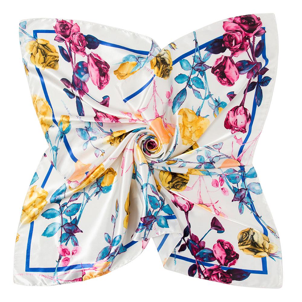 Vysoce kvalitní luxusní hedvábné šátky čelenka Šály Šála na krk pro ženy Řetízek Hedvábný šátek Dámská ozdobná šála