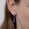 (Silver 925) Cubic Link Drop Earrings EC3283