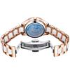 OLEVS Women's Stylish Mechanical Wristwatch with Date Display, Popular Fashionable Dial, and Bracelet, Ceramic Watch, Blue