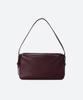 Moonsun Belted Leather Shoulder Bag / Burgundy
