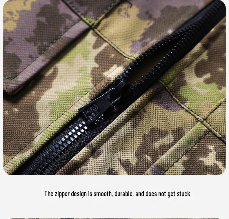 Men's Workwear: Breathable Camouflage Suit for Spring & Autumn - Durable, Thick, Wear-Resistant Outdoor & Training Gear.