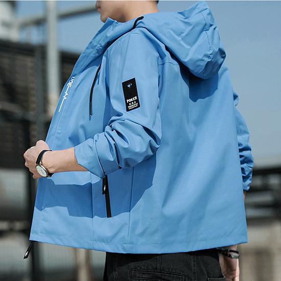 Herrenjacke Frühling und Herbst Koreanische Version Lose Lässige Arbeitsjacke Herren Kapuzenjacke Mode Herrenbekleidung