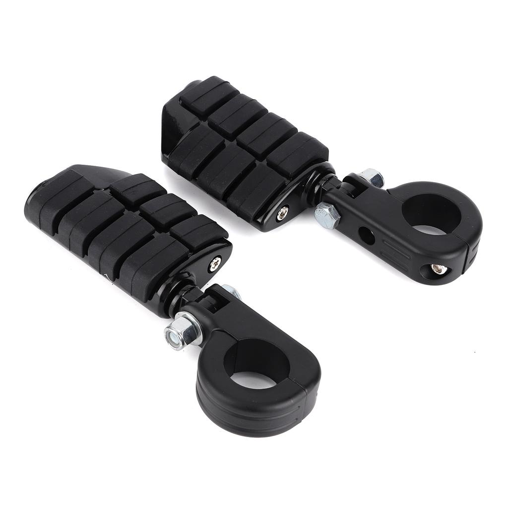 Pair of 1.25in Foot Pegs Footrest with Mounting Brackets Universal for Honda ATV Scooter UTV