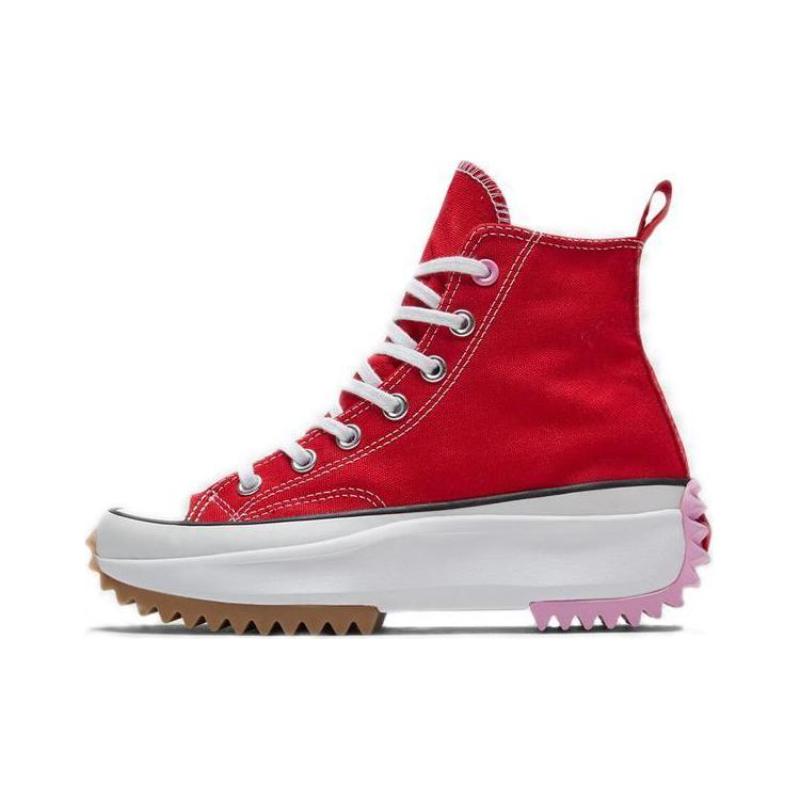 

Converse Run Star Hike Fashionable and Comfortable Versatile Casual High-top Canvas Shoes Unisex Red 46.5