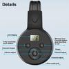 Portable Personal Fm Radio Headphones With Good Reception, Led Display, Soft Ear Muffs, For Walking, Jogging, Meeting Receiver