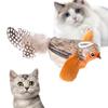 Bird Cat Toy Interactive Chew Toy for Cats Kitten Chirping Bird Toy Simulated Squeaky Cat Toy for Bored Indoor Cats Cute Teaser