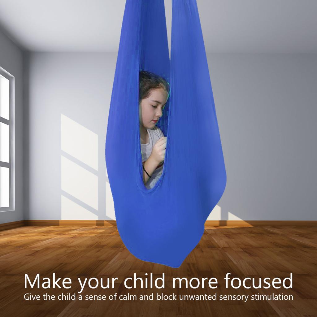 Copii în aer liber interior leagăn hamac Cuddle până la senzorial copil terapie moale elastic colet scaun stabil leagăn agățat senzorial leagăn