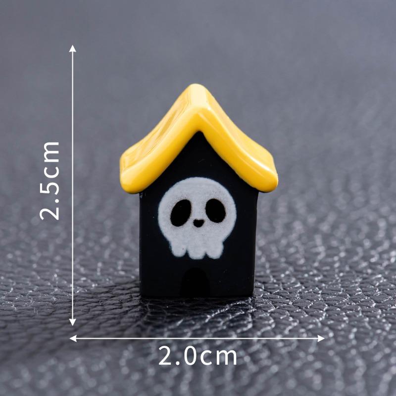 Halloween Pumpkin Zombie Magic House Mini Tiny House Resin Crafts Resurrection Ghost Festival Ornaments Knickknacks