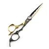 XGL-88 Black Gold Hairdressing Scissors Set: Straight, Serrated, Thinning Scissors for Barber Shops