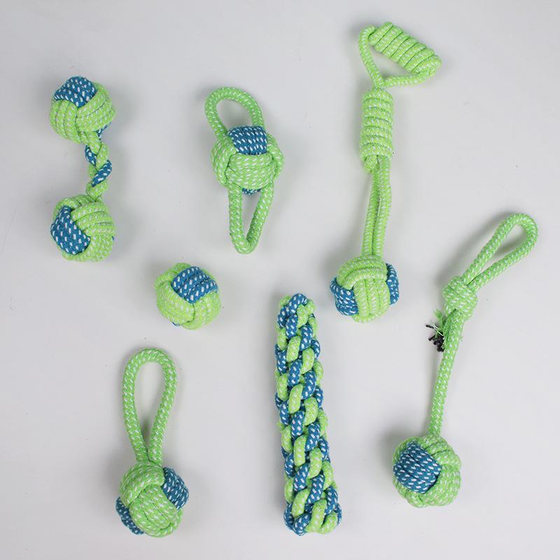 Durable Cotton Rope Woven Teething Toy for Medium to Large Dogs