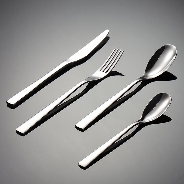 304 Stainless Steel Steak Knife, Fork and Spoon Three-piece Set Straight Edge New Era Set Home European Hotel Western Food