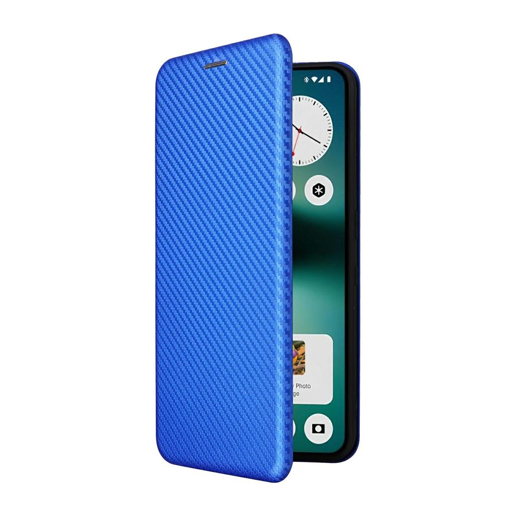 For Nothing Phone (3a) Lite 5G Case Carbon Fiber Texture Drop-Proof PU Leather Phone Cover